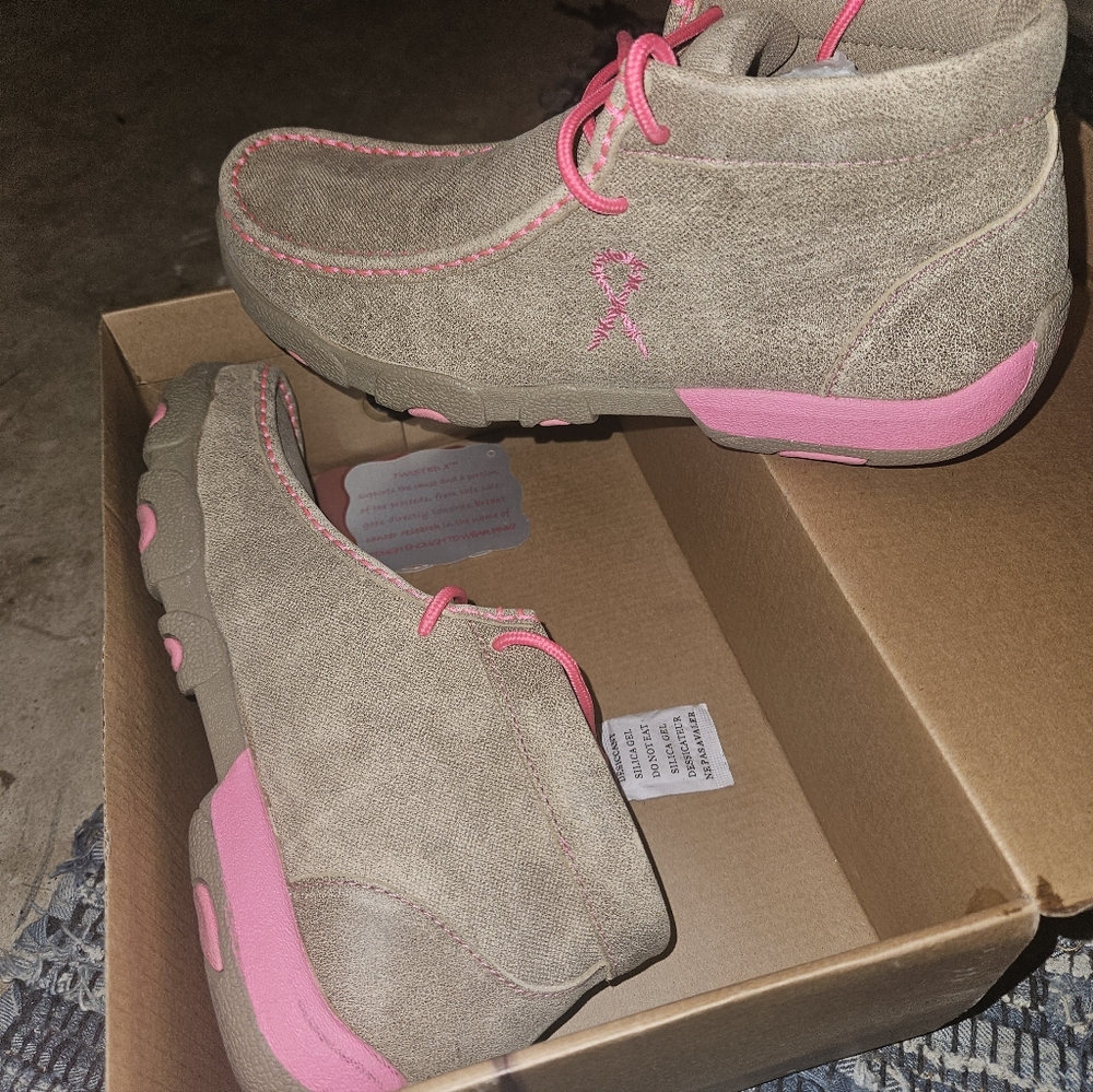 Twisted X Adult Chucas - Dusty Tan and Pink - Picture 5 of 5